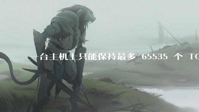 一台主机上只能保持最多 65535 个 TCP 连接吗？